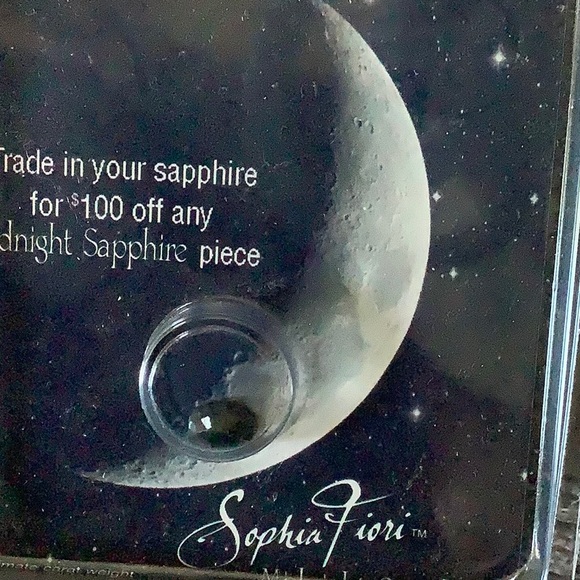 NWT Set of 2 loose 1-carat natural midnight sapphires - Picture 3 of 11